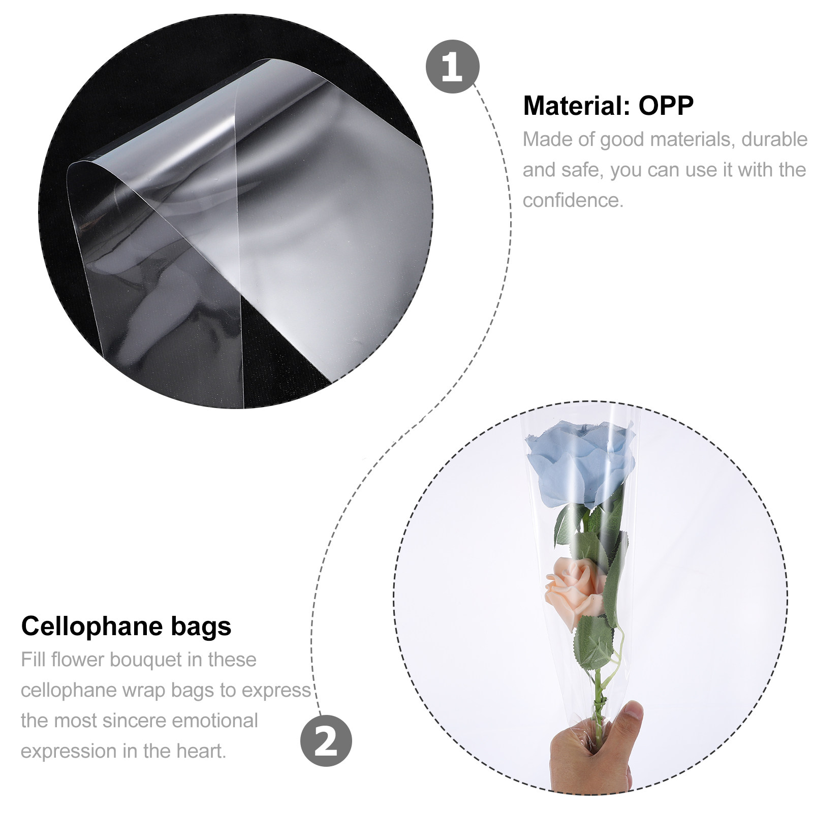 Rollo de Celofán Transparente  - Quality Florist Supply reseña y precio