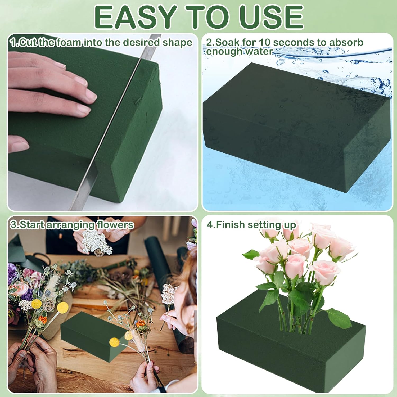 Ladrillo de espuma Floral abso - Floral Foam Oasis reseña y precio