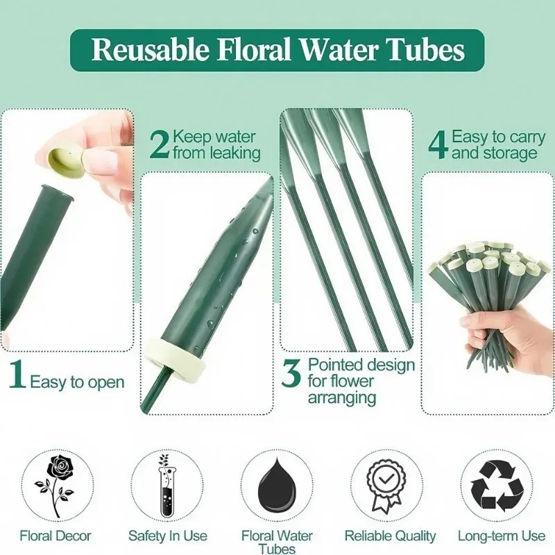 Tubos de agua florales de alta - Quality Florist Supply reseña y precio
